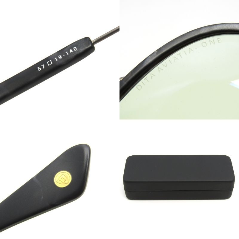 美品 DITA ディータ サングラス AVIATIA-ONE DTS456-A-01 日本製
