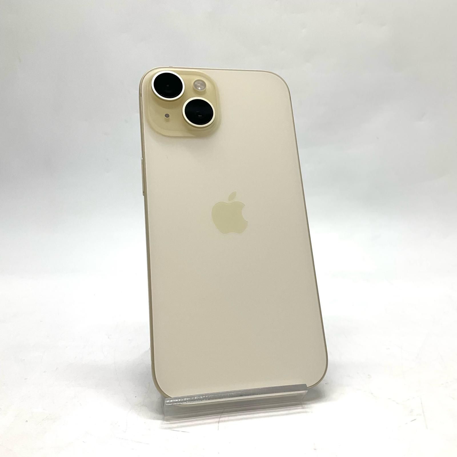 全額返金保証】【最速発送】 iPhone 15 128GB イエロー SIMフリー 白