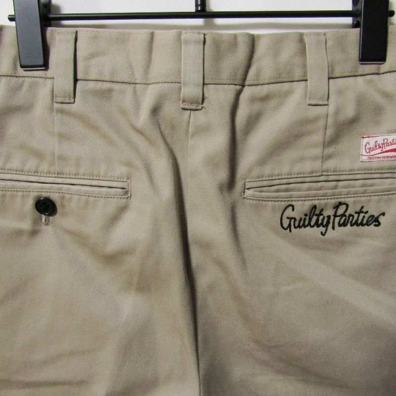 WACKO MARIA ワコマリア チノ トラウザーズ バック刺繍 ジップフライ