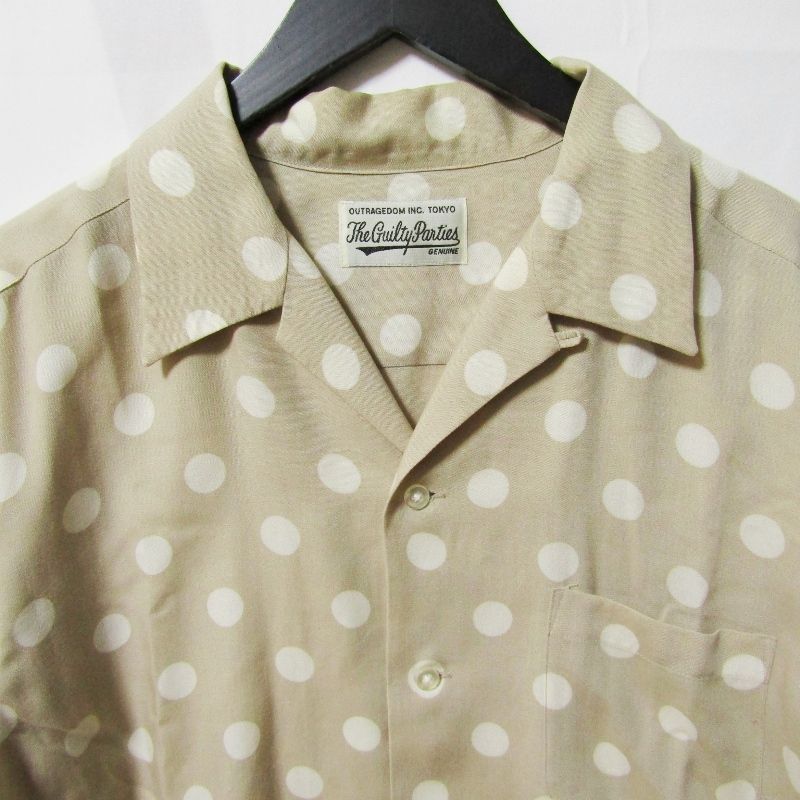 WACKO MARIA ワコマリア 長袖アロハシャツ ドット柄 日本製 ハワイアン
