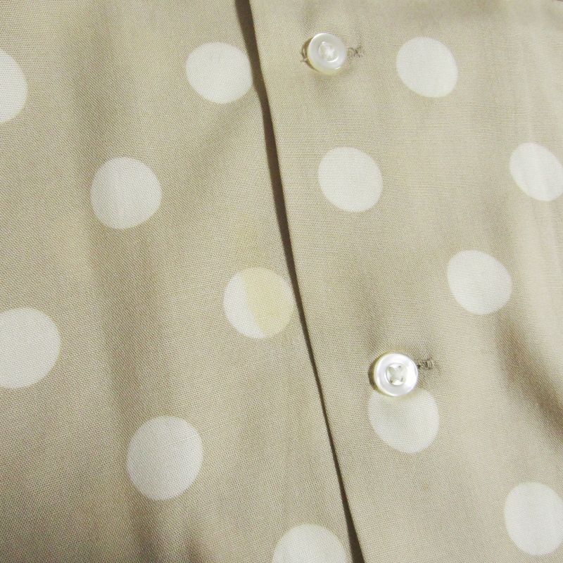 WACKO MARIA ワコマリア 長袖アロハシャツ ドット柄 日本製 ハワイアン