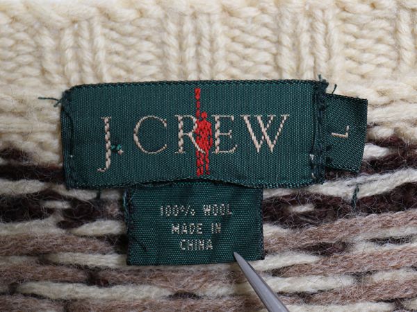 90s ジェイクルー フェアアイル ニット セーター メンズ L / オールド