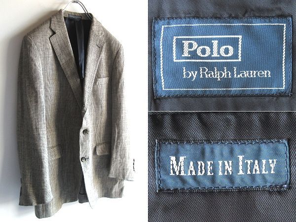 美品 イタリア製 Polo by Ralph Lauren ラルフローレン 千鳥格子