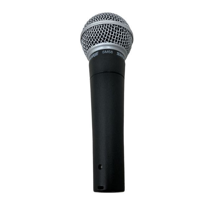 SHURE SM58 レザーケース付き ダイナミックマイク 音響機器 中古