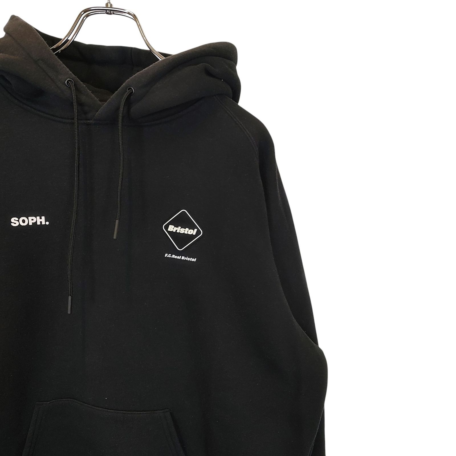 美品 23aw BIG LOGO TEAM SWEAT HOODIE fcrb F.C.Real Bristol エフシーレアルブリストル 24AW BIG LOGO TEAM SWEAT