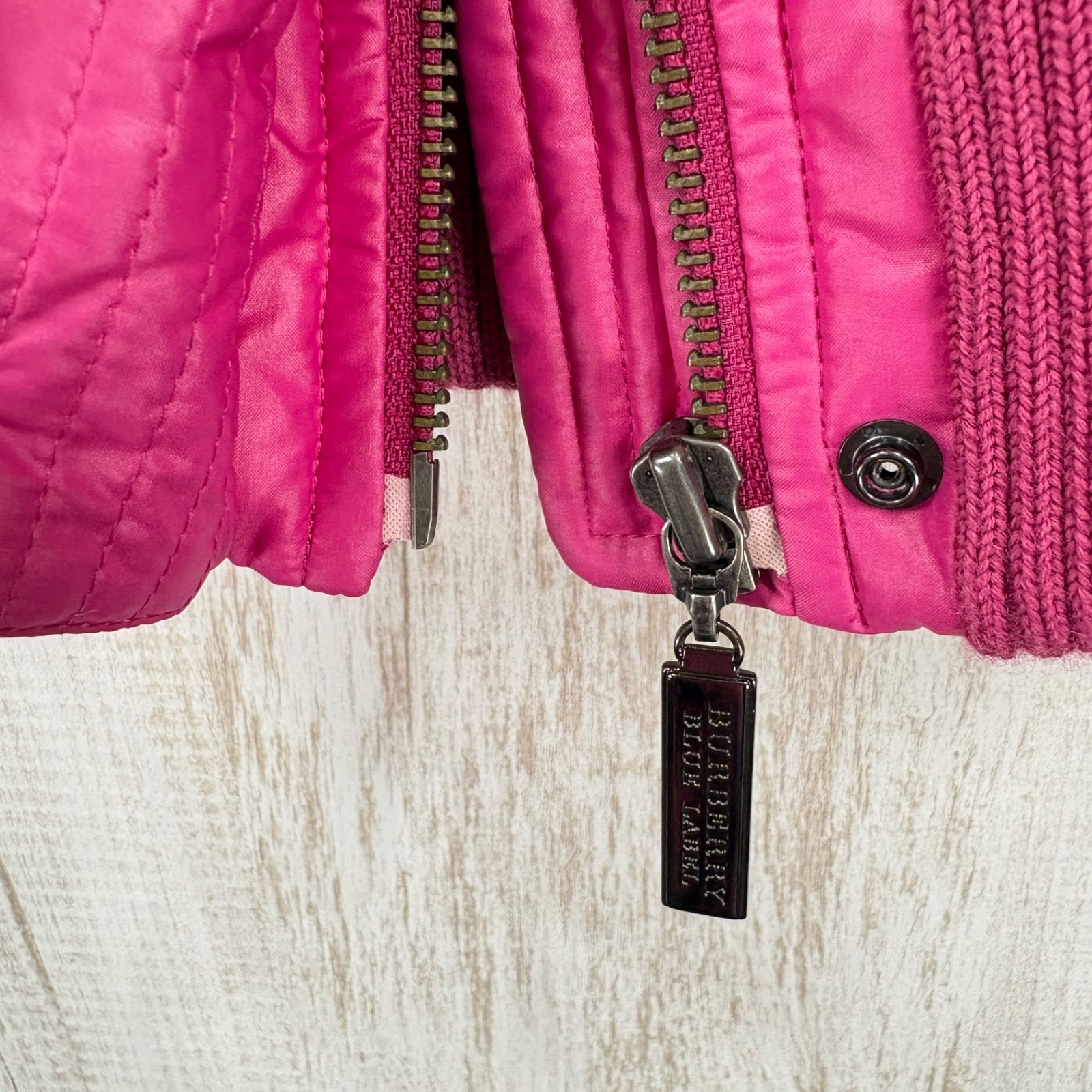 美品 BURBERRY BLUE LABEL バーバリーブルーレーベル レア ロゴボタン