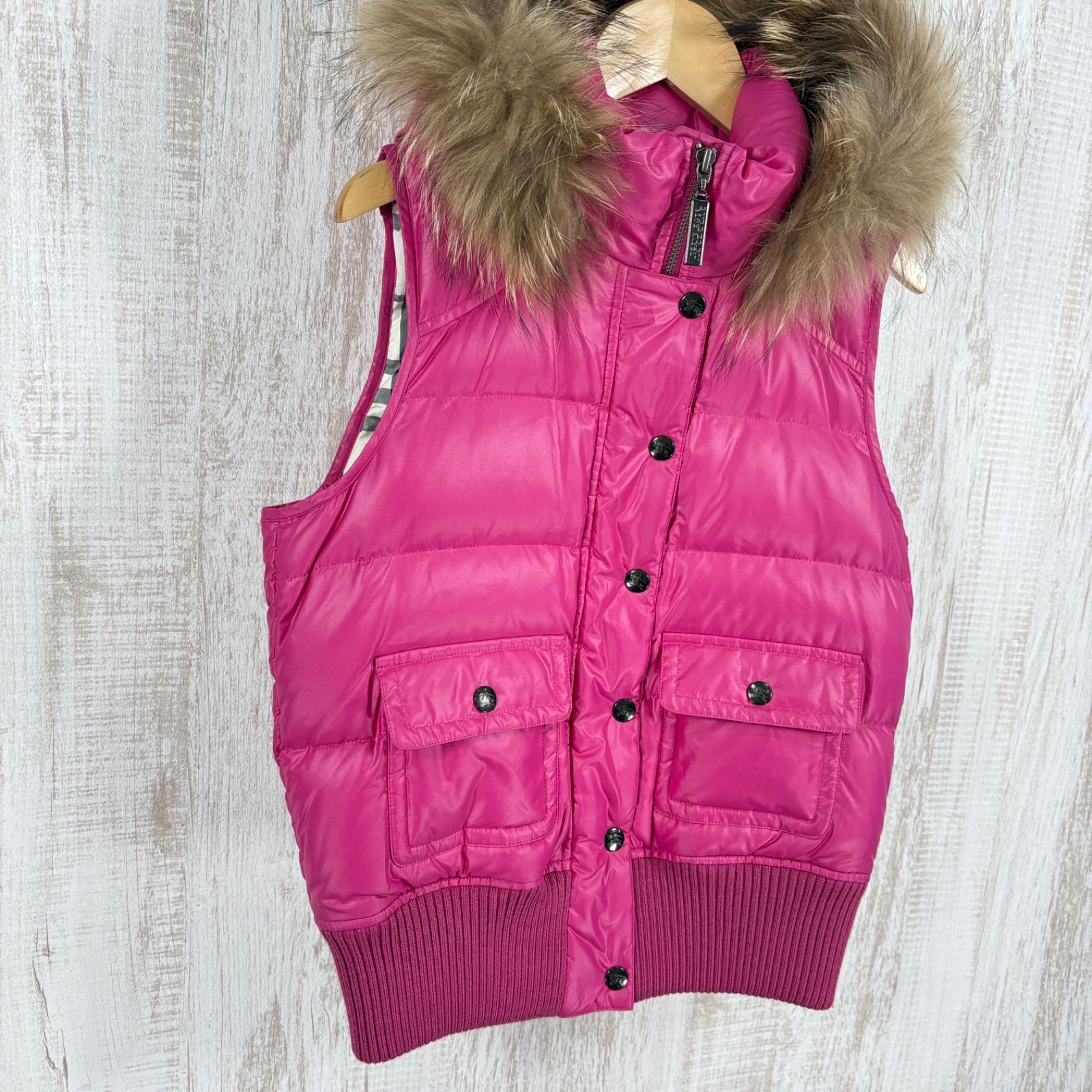 美品 BURBERRY BLUE LABEL バーバリーブルーレーベル レア ロゴボタン