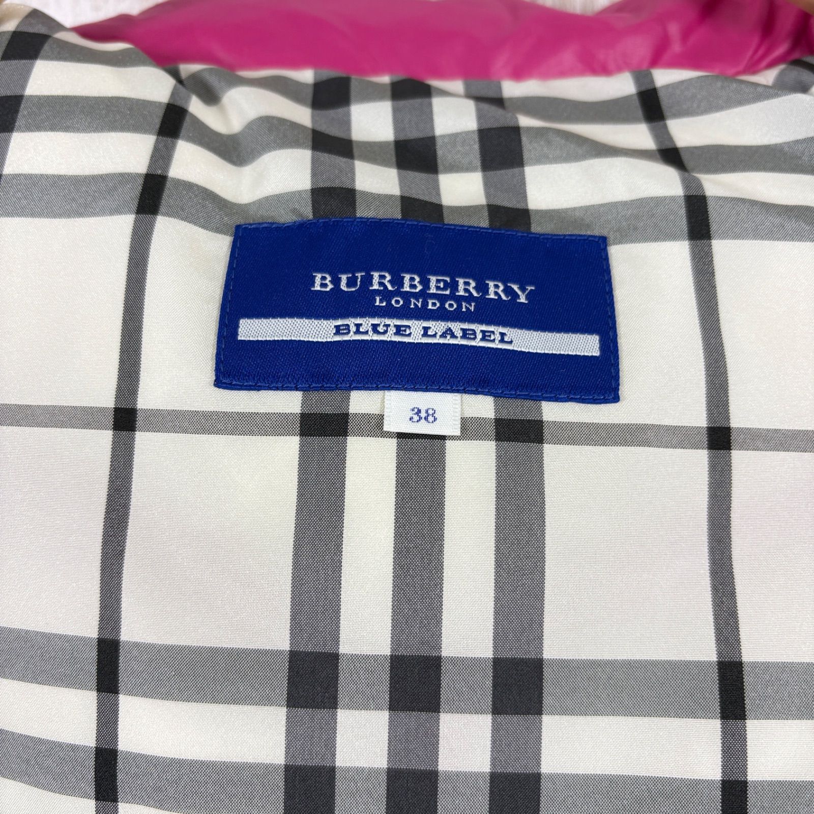 美品 BURBERRY BLUE LABEL バーバリーブルーレーベル レア ロゴボタン