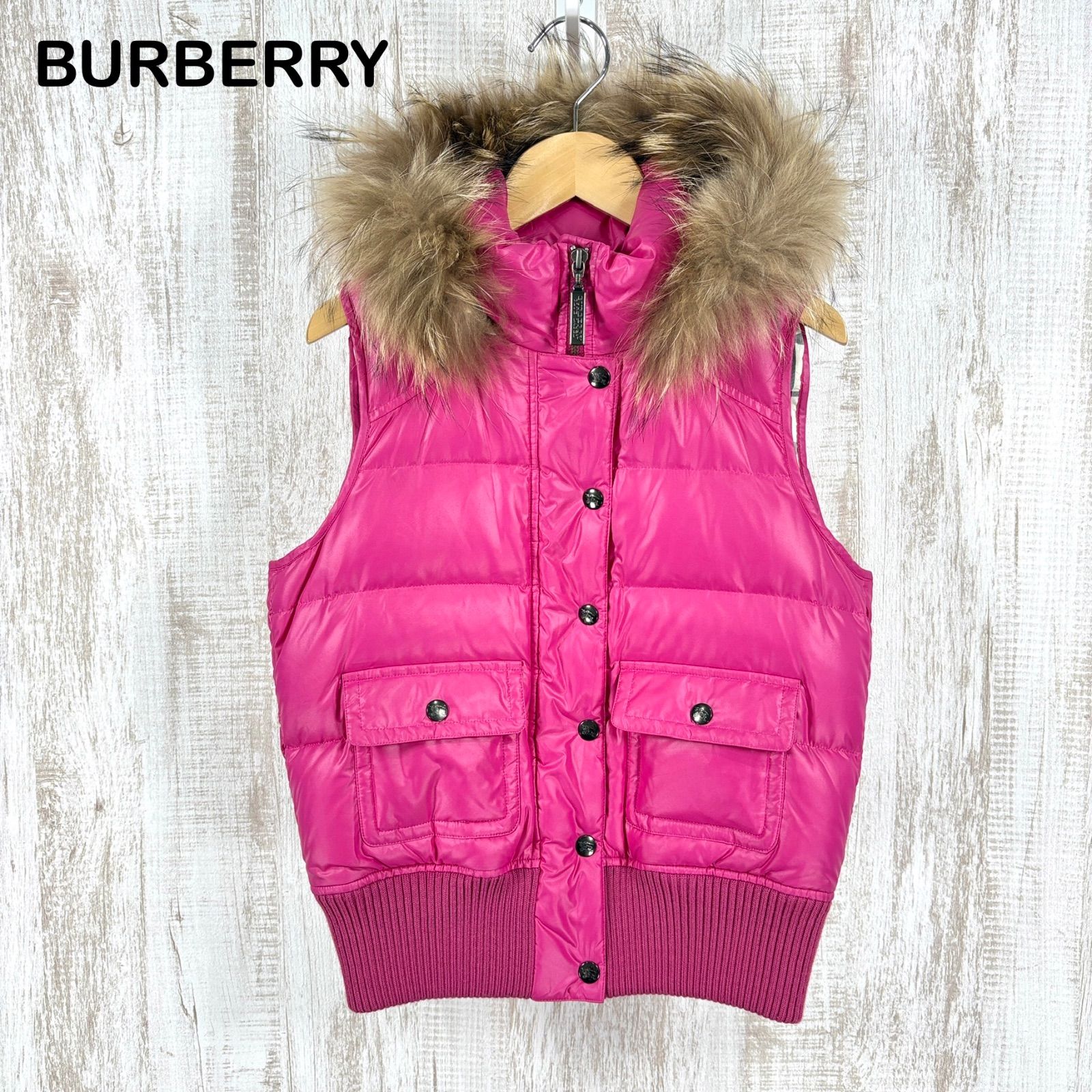 美品 BURBERRY BLUE LABEL バーバリーブルーレーベル レア ロゴボタン