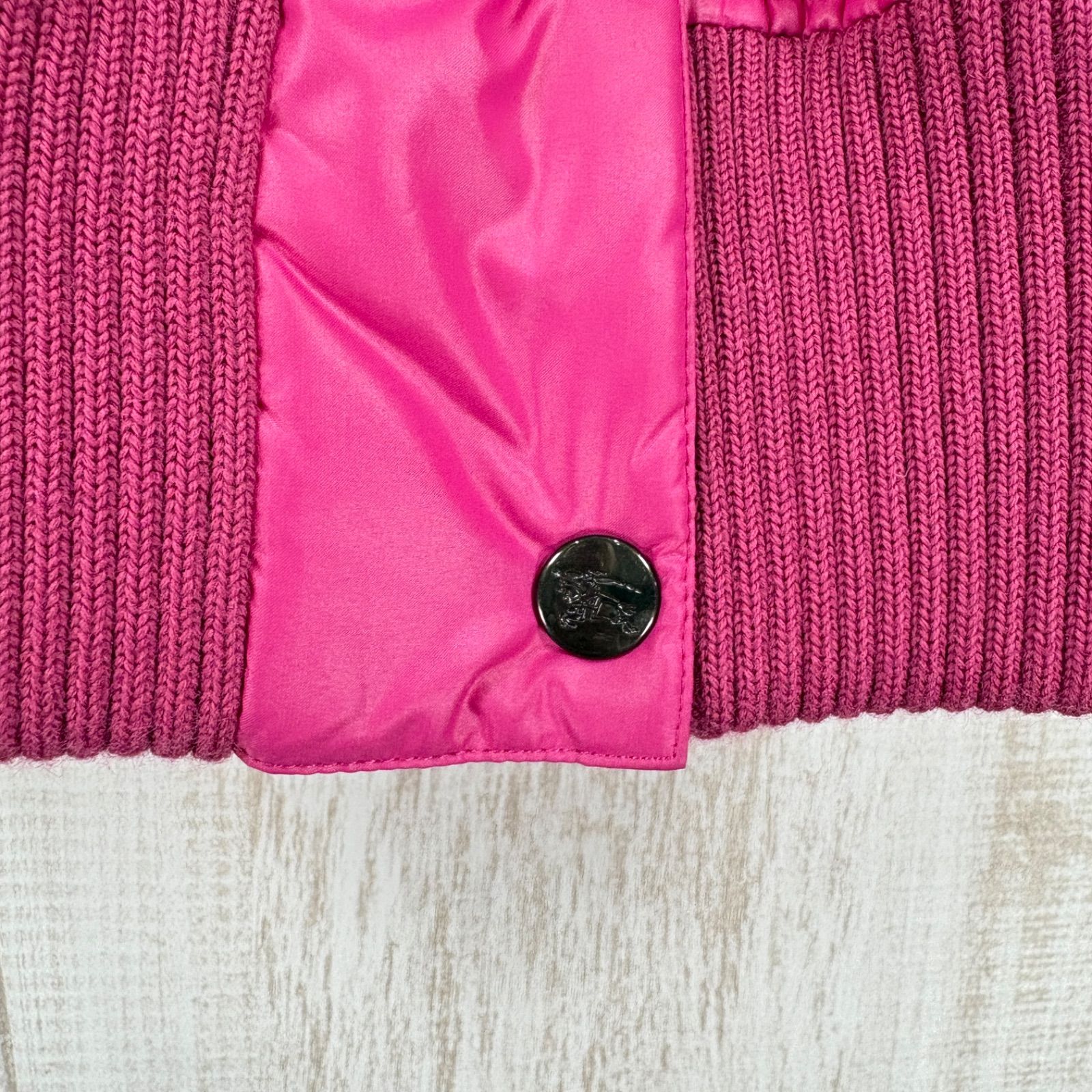 美品 BURBERRY BLUE LABEL バーバリーブルーレーベル レア ロゴボタン