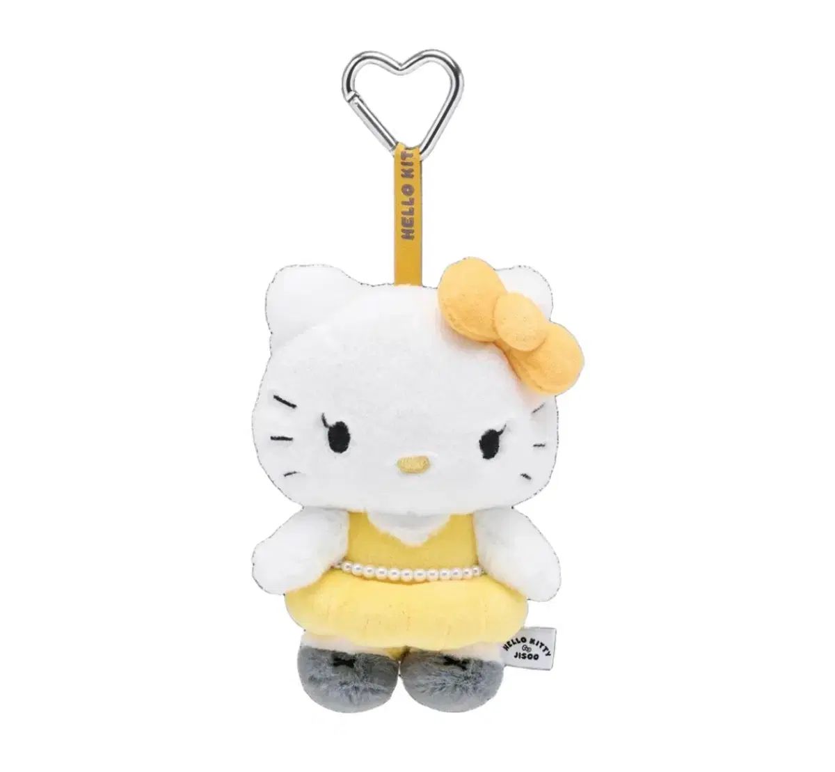 未開封) ハローキティ x ジス(JISOO) PLUSH キーホルダー イエロー