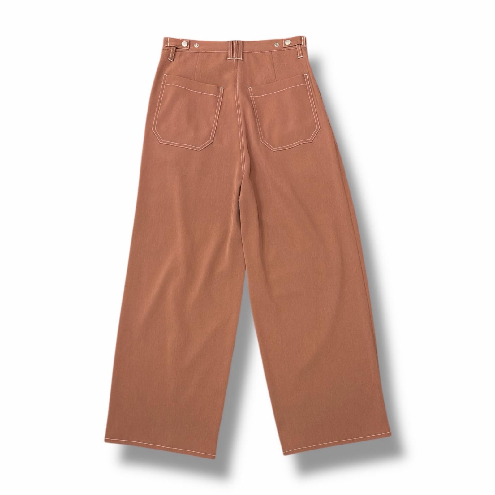 参考上代37400円 未使用 YOKE 25SS 3PLEATED WIDE-LEG TROUSERS ３タックワイドレッグトラウザー ワイドパンツ ヨーク YK25SS0908P OLD PINK 3 （7183M）