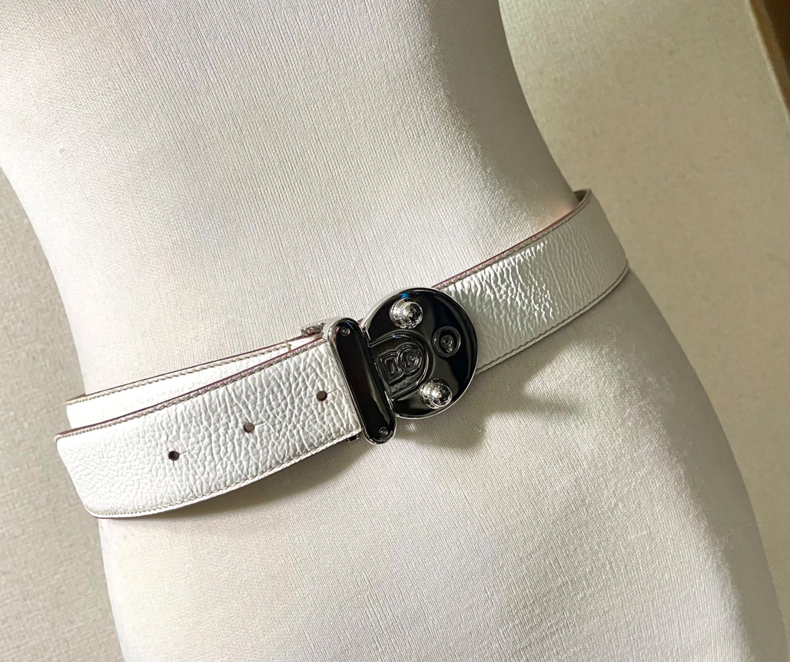 美品 希少 DOLCE&GABBANA ドルチェ&ガッバーナ DGロゴ クローム