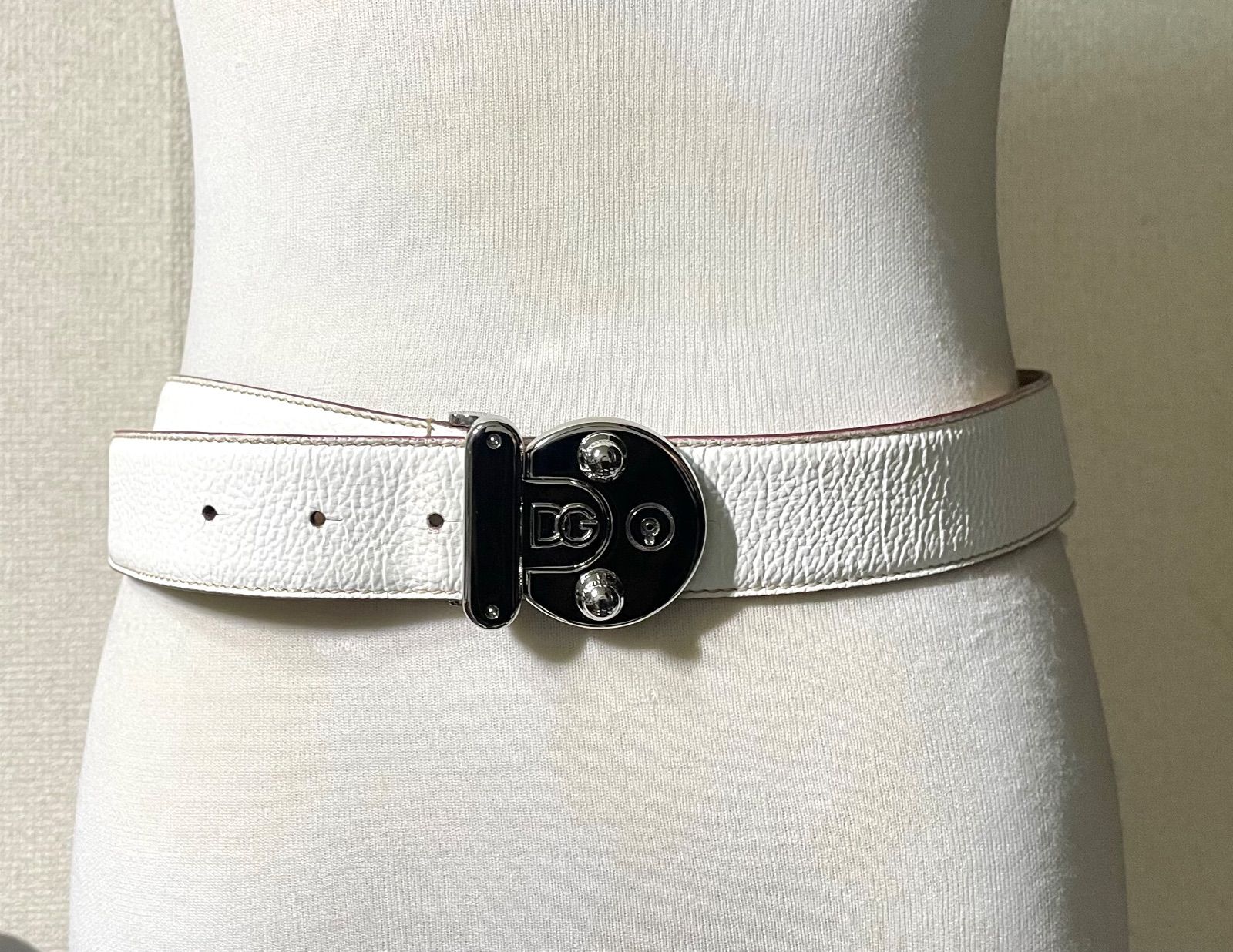 美品 希少 DOLCE&GABBANA ドルチェ&ガッバーナ DGロゴ クローム