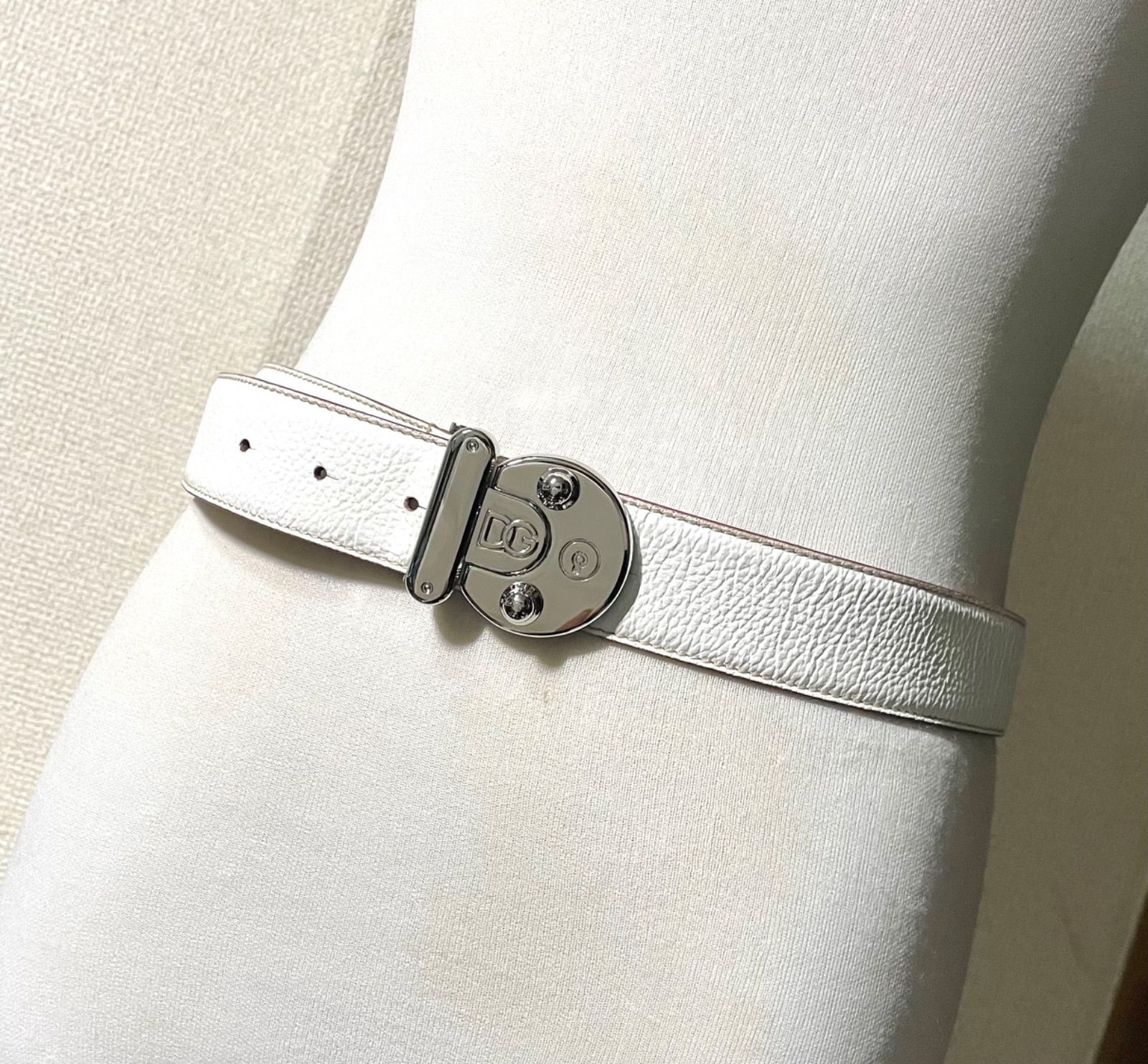 美品 希少 DOLCE&GABBANA ドルチェ&ガッバーナ DGロゴ クローム