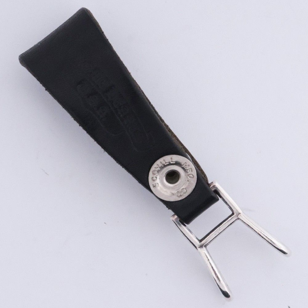 CHROME HEARTS Wベルトループ クロスボタン ブラックレザー - メルカリ