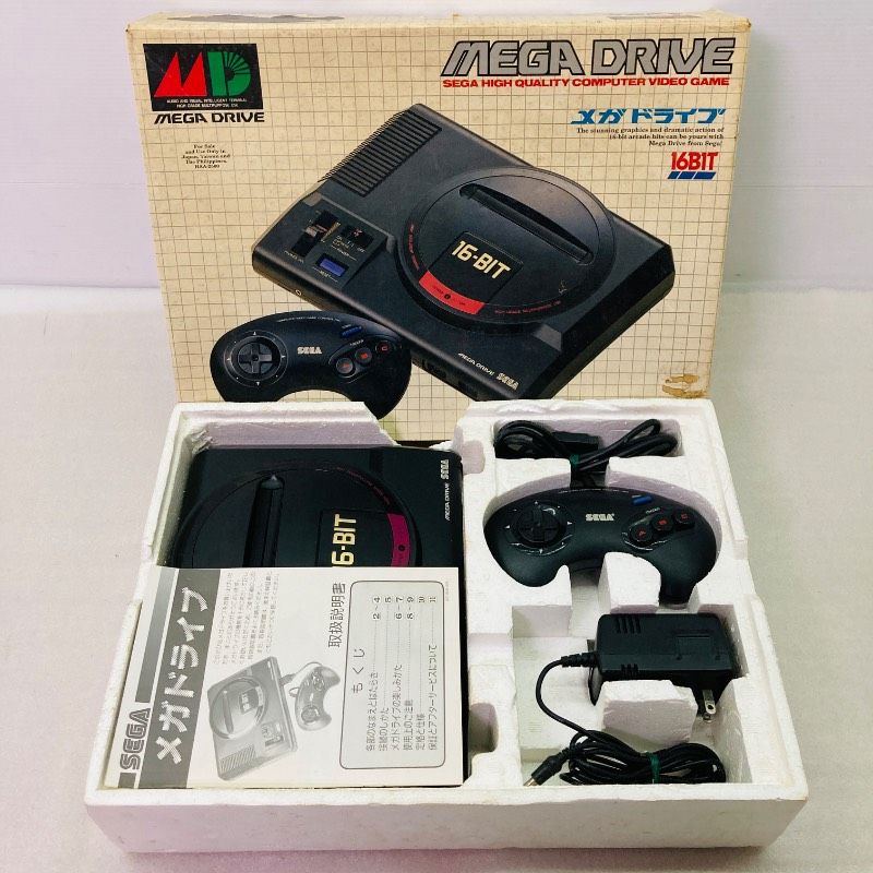動作確認済み】【箱/取説あり】SEGA セガ メガドライブ 16 BIT HAA