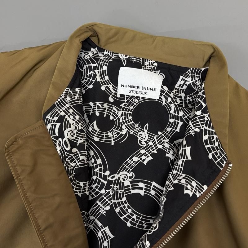 【コラボ 希少】ナンバーナイン× ステュディオス MA-1 ジャケット日本製 3 ナンバーナイン STUDIOUS ステュディオス コラボ MA-1 ボンバー