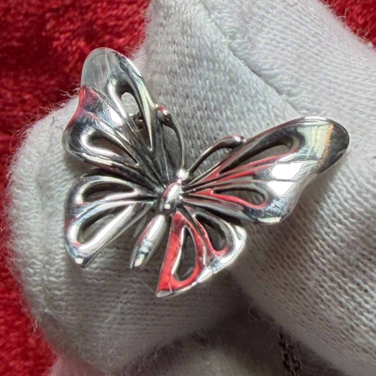 美品 ネックレス 蝶 ♯563 ジョージジェンセン/GEORG JENSEN - メルカリ