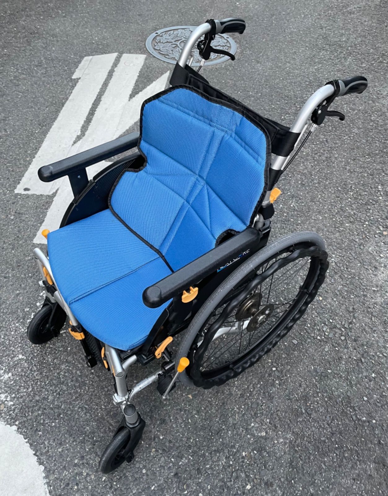 【大阪府近郊 直接お引取り限定】 高級 折りたたみ式 車椅子 MATSUNAGA NEXT-51B HB 2024年製 ※商品はご来場（大阪府門真市）いただき、お引取をお願いいたします。