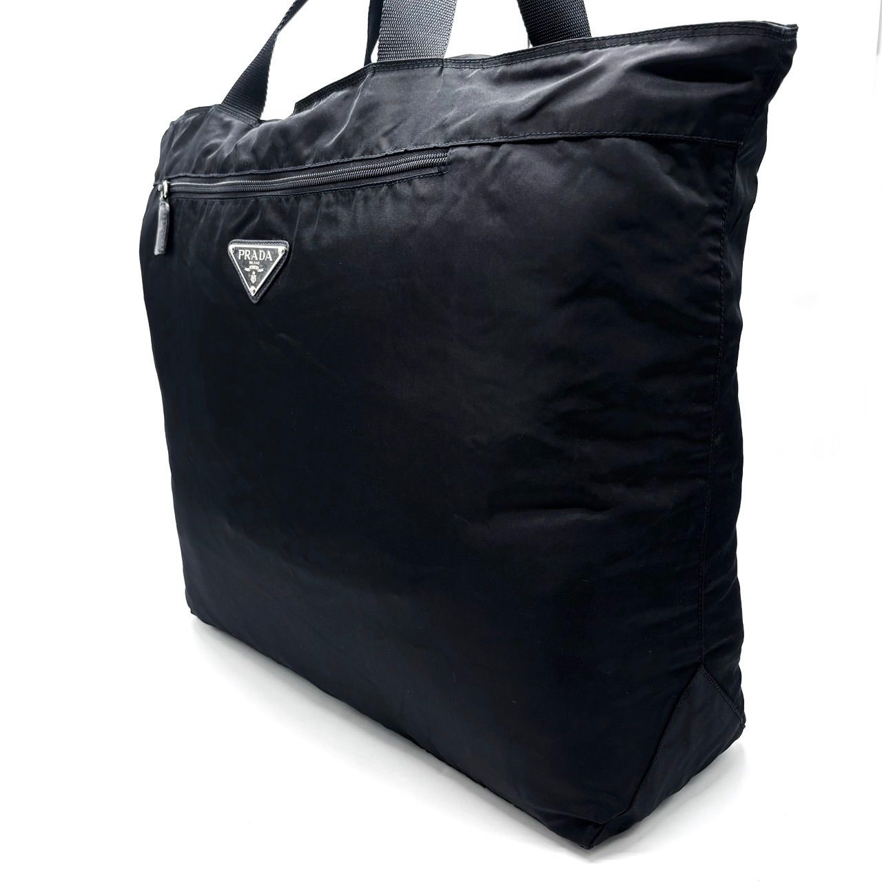 PRADA⁄プラダナイロン プラダ ナイロン トート ハンドバッグ 三角 
