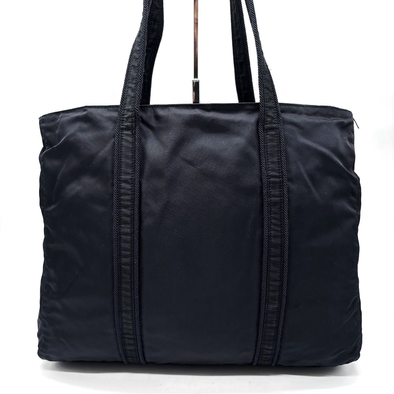 良品】PRADA プラダ トートバッグ ハンドバッグ ナイロン ブラック 