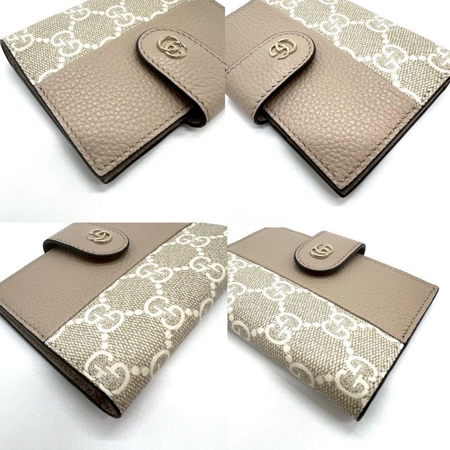 GUCCI グッチ カードケース ダブルG バイカラー 855484 レザー PVC