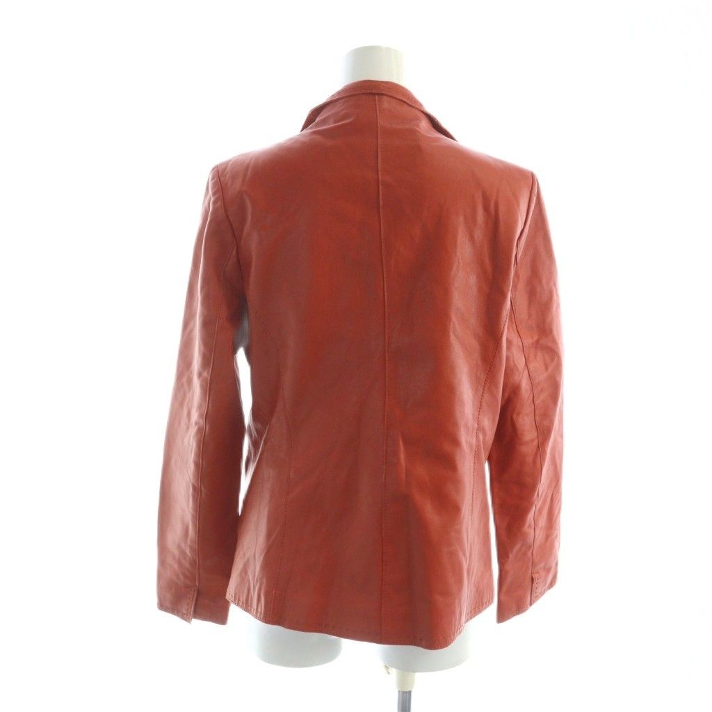 バルマン BALMAIN レザー テーラード ジャケット 総裏地 ロゴ 11 L