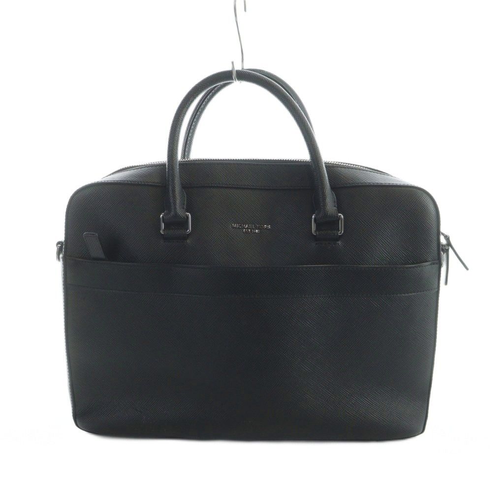 【美品】Michael Kors 黒 レザー ビジネスバッグ マイケルコース MICHAEL KORS ビジネスバック 書類カバン ブリーフ
