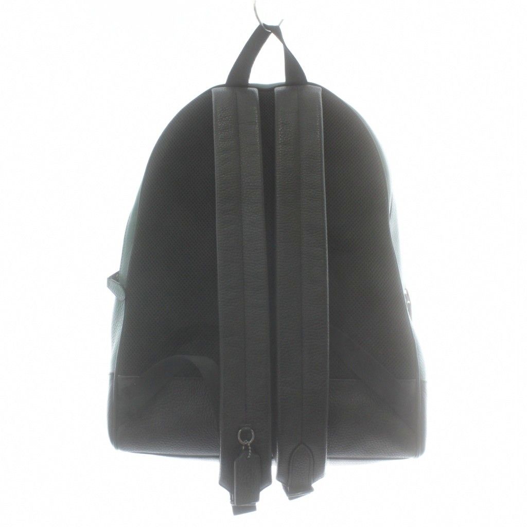 コーチ COACH リュックサック バックパック デイパック レザー ロゴ 青