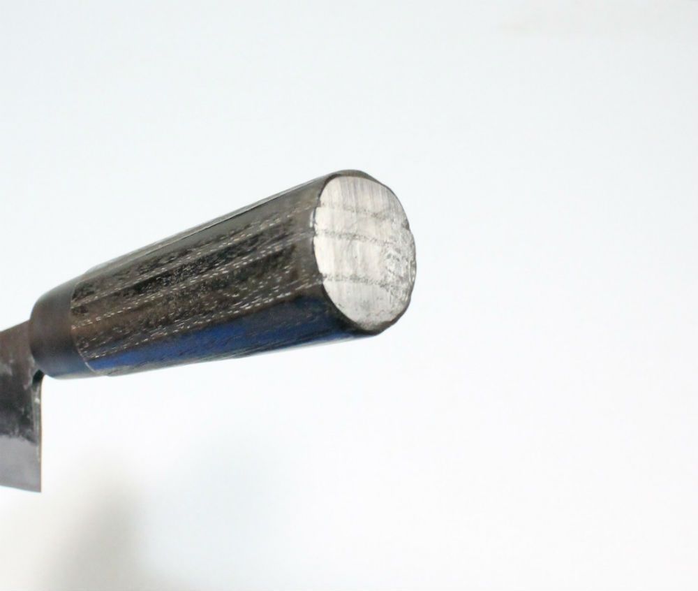 青紙２号 黒打 文化包丁 165㎜ G1401 焼栗柄 手作り 鍛造 月光作 青紙2号 黒打 文化包丁 165㎜ G1401 焼栗柄 手作り 鍛造 月光作