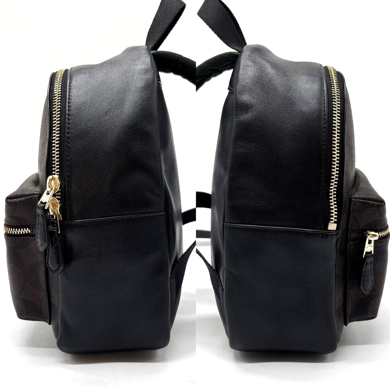 良品】 coach y2k signature pvc leather bagpack shoulder ladies