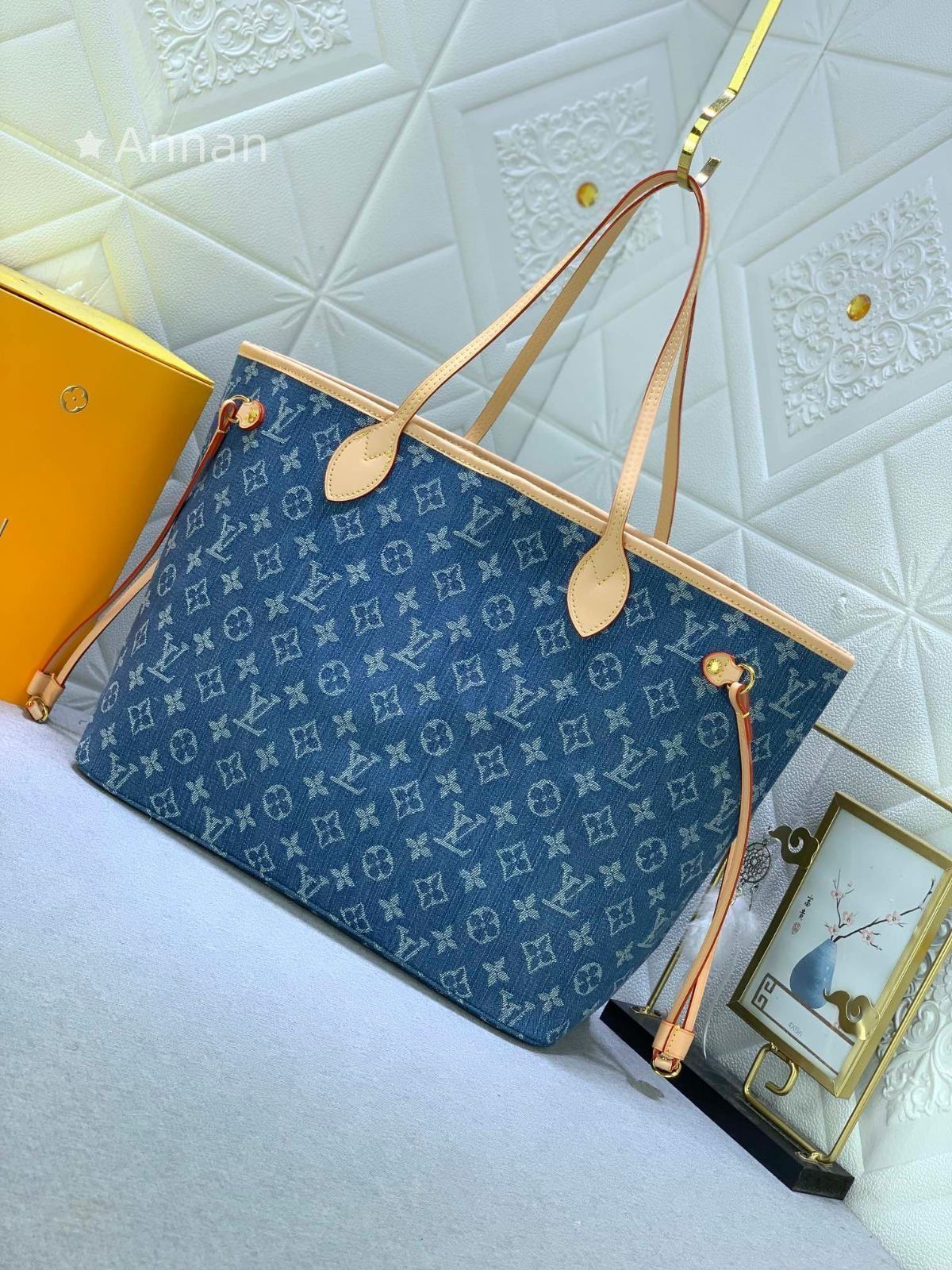 極美品 LOUIS VUITTON ルイヴィトン トートバッグ MM デニム - メルカリ
