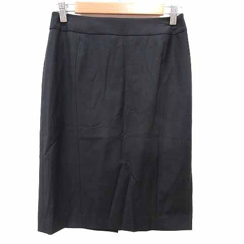 セオリーリュクス theory luxe タイトスカート ひざ丈 ウール 40 L 黒