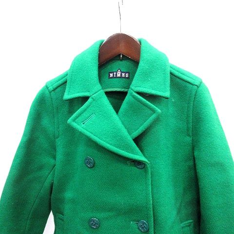ニーム NIMES Pコート ピーコート ウール 0 XS 緑 グリーン /AU - メルカリ