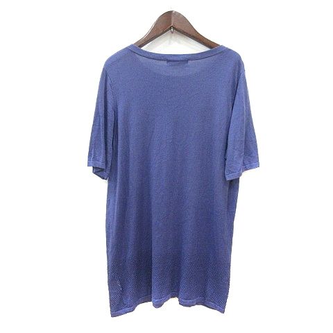 美品❤️ダーマコレクション❤️ワンピース❤️青系　11号 ダーマコレクション dama collection ワンピース ニット ミニ 五分袖