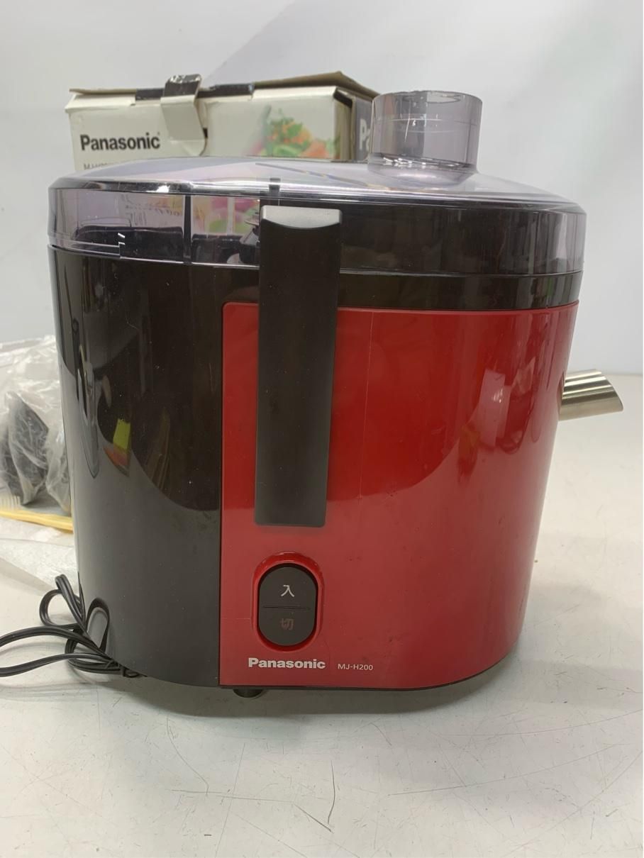 Panasonic 高速ジューサー MJ-H200 レッド 洗いやすい ミキサー