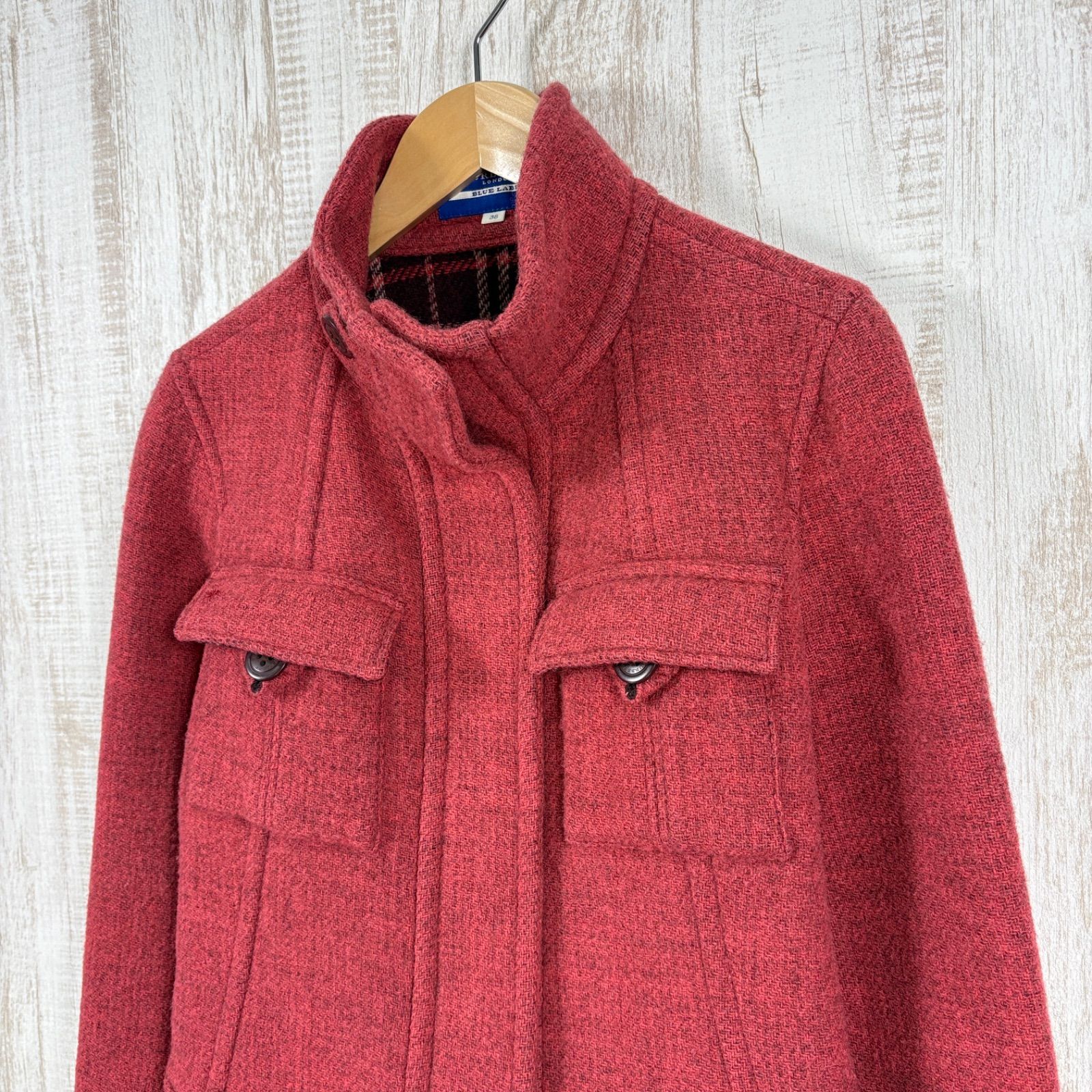 BURBERRY BLUE LABEL バーバリーブルーレーベル ダブルポケット