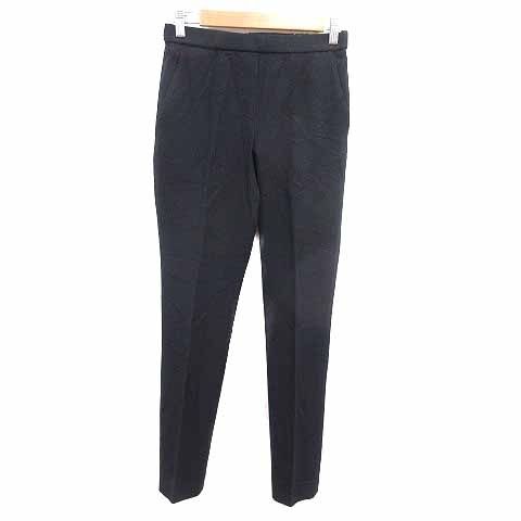 セオリー Theory スラックスパンツ ウール 00 XS 紺 ネイビー /YK