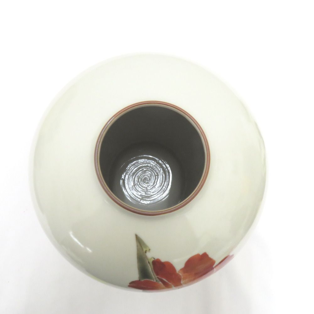 九谷焼 骨董・民芸品 インテリア 山田義明 龍山 龍山窯 花生 花器 花瓶