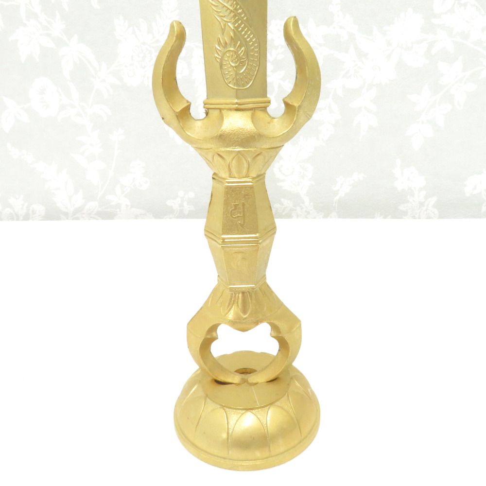 骨董・民芸品 密教法具 三鈷剣 不動明王 仏具 高さ約31センチ - メルカリ