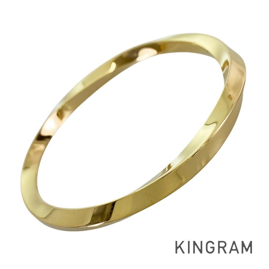 ティファニー TIFFANY&Co. ナイフエッジ ツイスト K18YG バングル sss