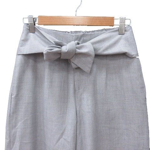 ロペピクニック ROPE Picnic ワイドパンツ ウエストリボン 七分丈 36