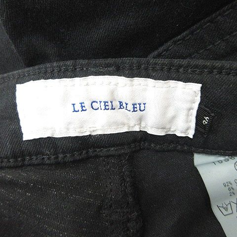 ルシェルブルー LE CIEL BLEU スキニーパンツ 36 S 黒 ブラック /YI