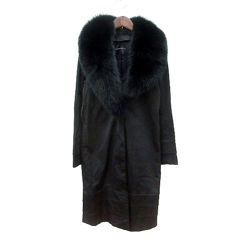 ノーベスパジオ NOVESPAZIO チェスターコート 総裏地 フォックスファー