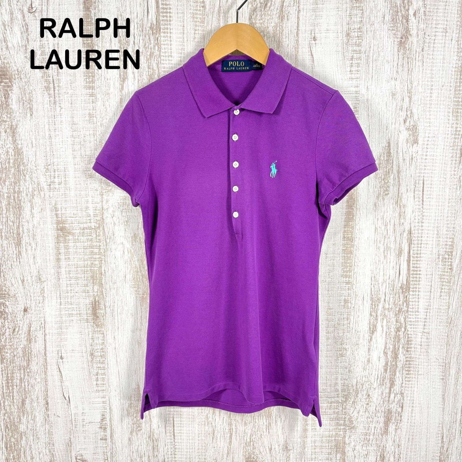 美品 POLO RALPH LAUREN ポロラルフローレン ポニーロゴ刺繍 鹿の子