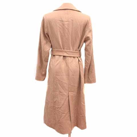 SHIPS ウールカシミア混合 チェスターコート ベージュ　36 シップス SHIPS チェスターコート 総裏地 ウール カシミヤ混 絹 シルク