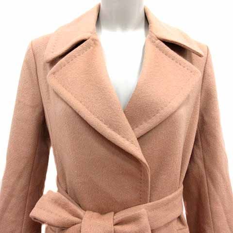 SHIPS カシミヤ チェスターコート ベージュ Lサイズ ウール シップス SHIPS チェスターコート 総裏地 ウール カシミヤ混 絹 シルク