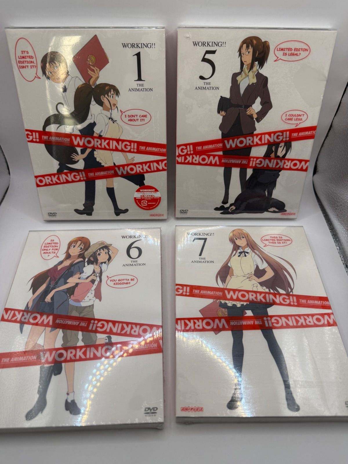 未開封】WORKING!! DVD 完全生産限定版 10本セット（1・5・6・7巻