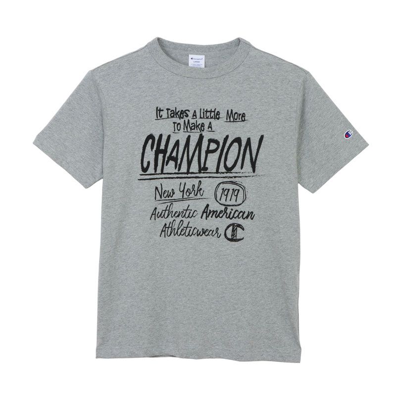 チャンピオン Champion  SHORT SLEEVE T-SHIRT BASIC ウェア(メンズ･ユニ) (C3-D343)、(070)オックスフォードグレー